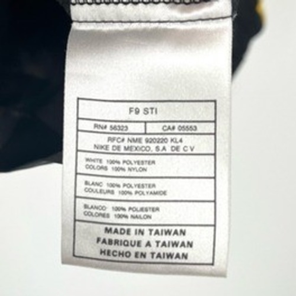 Nike Men's Windbreaker XL X Large‎ Jacket Full Zip Black & Yellow Street Y2K - Picture 7 of 7
